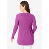 Jessica London Women's Plus Size Ribbed Baby Doll Tunic Sweater - 3 of 4