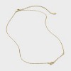 14K Gold Dipped Cubic Zirconia Initial Necklace - A New Day™ - 3 of 4