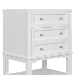 Ridstar 33 in. H White Bathroom Storage Cabinet with Drawer and Open Shelf - 1 of 4