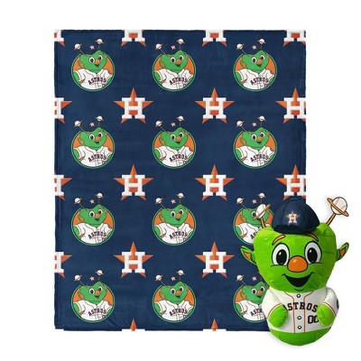 MLB Houston Astros Mascot Silk Touch Throw Blanket and 11" Plush