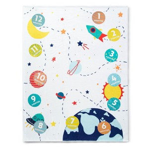 Delta Children Baby 1st Year Milestone Blanket, Space - 1 of 4