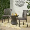 Christopher Knight Home Catskills Outdoor Wicker 3 Piece Stacking Chair Chat Set, Multibrown - 2 of 4