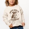 The Juniper Shop Hootin' Leads To Hollerin' Owl Toddler Sweatshirt - 5/6T - Natural - 3 of 4
