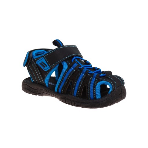Rugged Bear Boys Closed Toe Kids Sport Sandals - Black/blue, 11 : Target