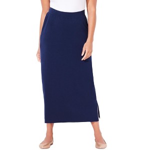 Catherines Women's Plus Size Suprema Maxi Skirt - 1 of 4