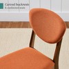 Best Choice Products 2-Piece Mid-Century Modern Wood & Upholstered Dining Chair Set - 4 of 4