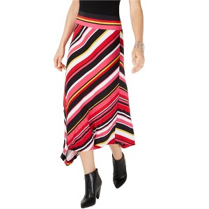 I.N.C International Concepts Womens Striped Maxi Skirt, Multicoloured, Small - 1 of 1