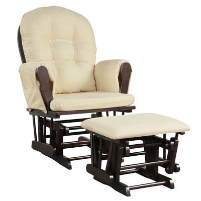 Costway Baby Nursery Relax Rocker Rocking Chair Glider Ottoman