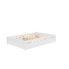 VASIP Espresso Full Size Bed Frame with Twin Trundle & 2 Storage Drawers -Space-Saving Design for Bedroom - 4 of 4