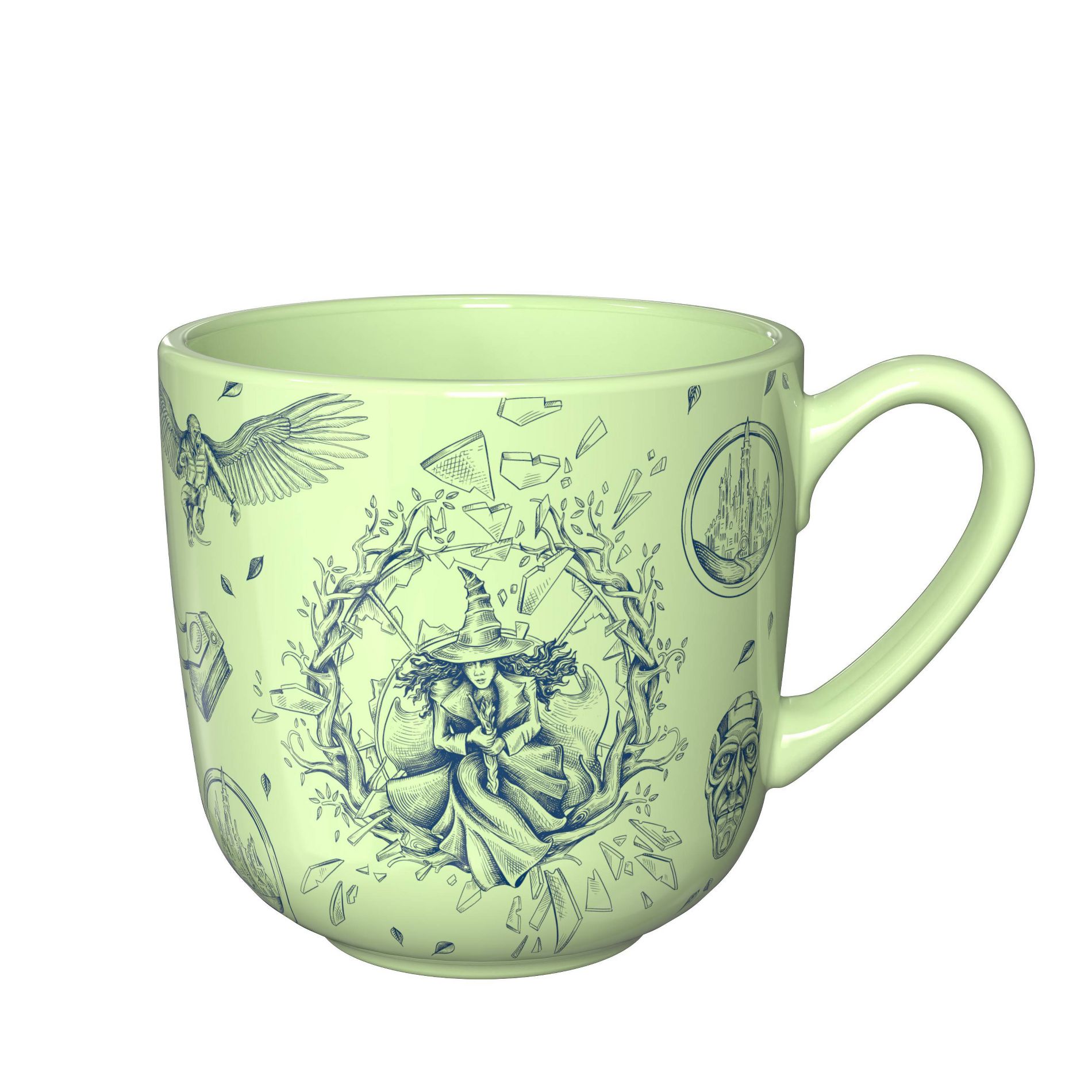 Zak Designs Wicked 15oz Ceramic Charming Mug