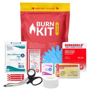 Emergency Burn Kit in Compact First Aid All-Purpose Resealable Pack for Home, Office & Travel - 1 of 4