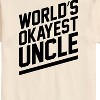Men's - Instant Message - World's Okayest Uncle Short Sleeve Graphic T-Shirt - 2 of 4