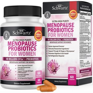Women's Menopause Probiotic Capsules, Supports Hormone Balance and Weight Loss, Menopause Relief for Women, Bioschwartz, 60ct - 1 of 4