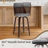 Arceso Counter Height Bar Stools Set of 2, 26 Inch Faux Leather Counter Stools, Swivel Bar Stools, Wooden Barstools with High Back,for Kitchen Island - 2 of 4