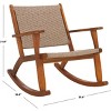 Daniel Rocking Chair Indoor/Outdoor - PAT7094 - Natural/Natural - Safavieh - 3 of 4