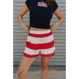 Women's Bristol Stripe Shorts - How Very Loved - 1 of 4