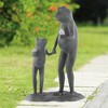 SPI Home Summertime Treat Garden Sculpture – 20" Cast Aluminum Frog with Ice Cream Statue in Verdigris Finish for Whimsical Outdoor Decor - 2 of 4