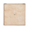 Wood Starburst Radial Plates Wall Art Set of 4 with Black Frame - Olivia & May: Coastal Abstract Decor - 3 of 4