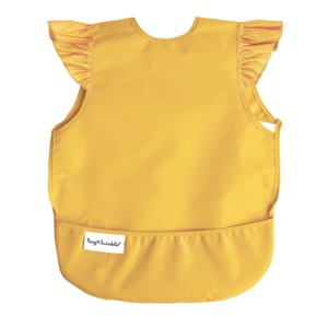 Tiny Twinkle Mess-Proof and Waterproof Baby Bib/Apron with Ruffled Shoulder, Machine Washable and BPA-Free - 1 of 4
