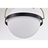 Nuvo Lighting Lakeshore 1 - Light Flush Mount in  Matte Black - 4 of 4