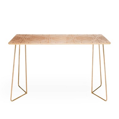 Holli Zollinger Esprit Desk Gold - Deny Designs