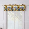 Sunflower Window Valance Gold 84in x 16in + 2in by Barefoot Bungalow - 2 of 4