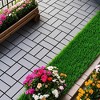 Chic Crate-Plastic Interlocking Decking Tiles – 44Pcs | 12x12in Waterproof | Pool/Backyard | Dark Gray - 2 of 4
