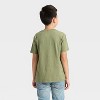 Boys' Short Sleeve Big Sky Graphic T-Shirt - Cat & Jack™ Olive Green - 3 of 4