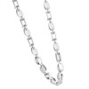 Pompeii3 Men's Polished Steel Clasp Single Tone 8mm Flexible Link  24" Chain - 2 of 3