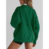 Imily Bela Womens Oversized Fleece Half Zip Stand Collar Long Sleeve Thumb Hole Pullovers with Pockets - 4 of 4