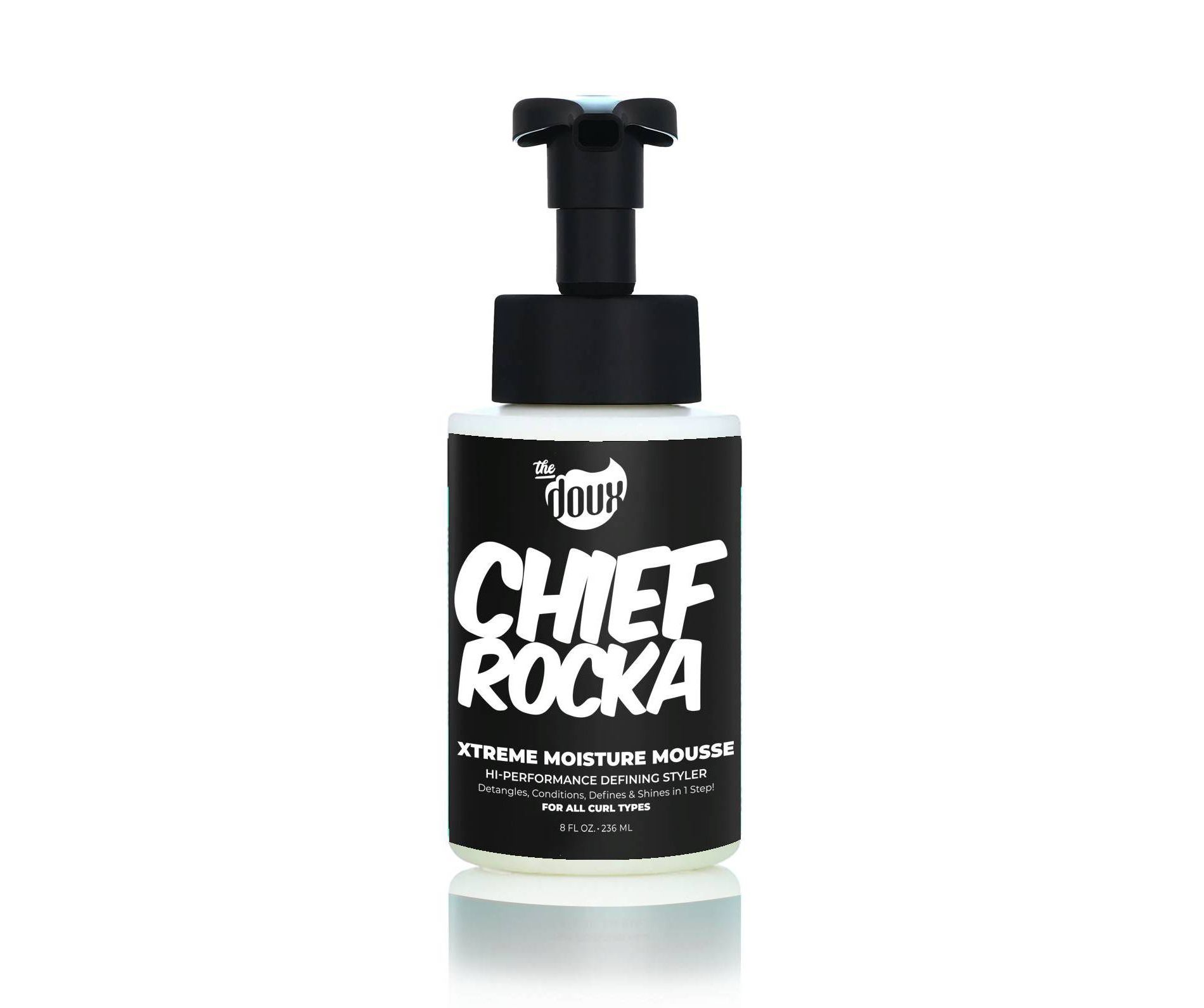 The Doux Chief Rocka Xtreme Moisture Mousse - 8 fl oz: Textured Hair Styling, Daily Use, All Hair Types Mousse