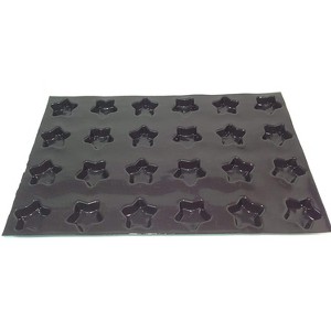 Sasa Demarle FP 1131 Flexipan Origine Mold with 24 Star Cavities - 1 of 4