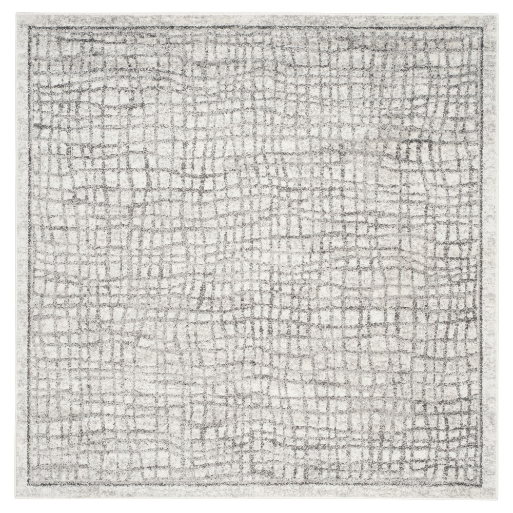 Adirondack Rug - Silver/Ivory - (8'x8' Square) - Safavieh