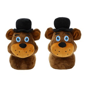 Five Nights At Freddy's 3D Freddy Head Youth Plush Slipper Socks - 1 of 4