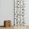 Bacati - Airspace, Aqua/Red/Orange/Green/Navy Curtain Panel - 4 of 4