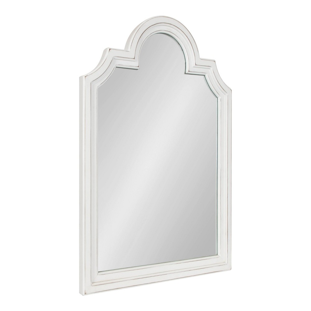 Photos - Wall Mirror 26" x 35.2" Sindahl Arch  White - Kate & Laurel All Things Deco