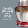 Hamilton Beach Classic Stand Mixer 4 Quart SS Bowl 6 Speeds Red 64654: Metal Baking Mixer, Dishwasher-Safe Parts, 250W - 4 of 4