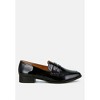 Winged Patent Pleather Penny Loafers - 2 of 4