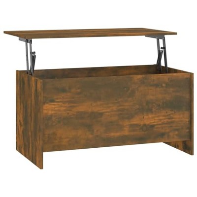 vidaXL Coffee Table Smoked Oak 40.2"x21.9"x20.7" Engineered Wood