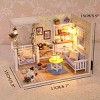 Meco DIY Miniature Model Dust Cover 3D Wooden Dollhouse Toys Great Gift - 2 of 4