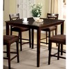 5-Piece Counter Height Dining Set with Square Table and 4 Cross Back Chairs - 4 of 4