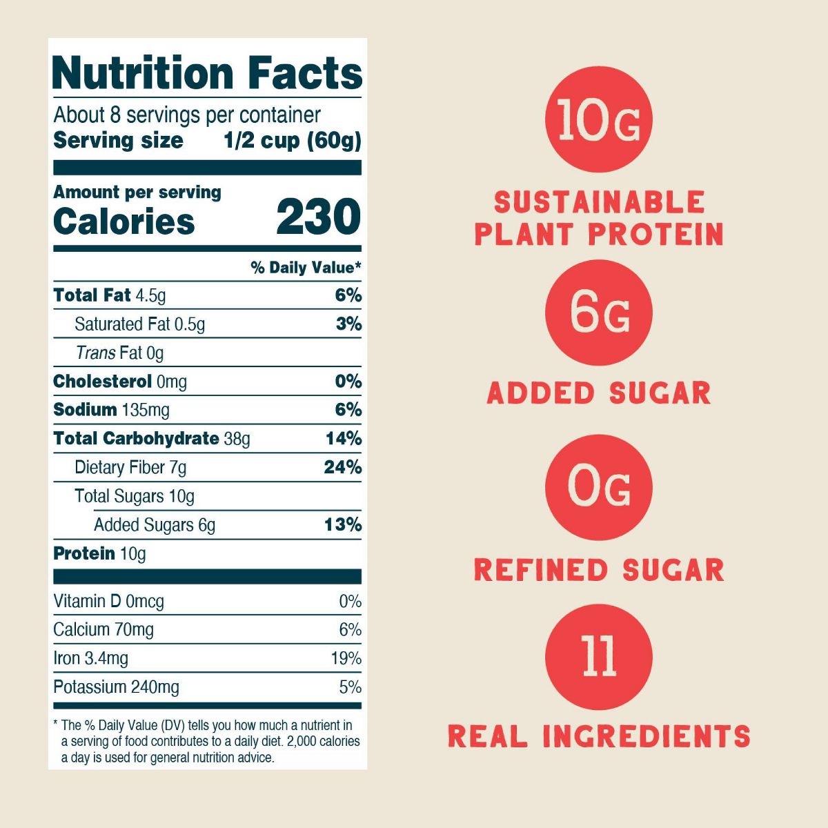 Seven Sundays Wildberry Protein Oats, Gluten Free Instant Oatmeal - 16 oz - thumbnail 3