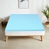 Costway 3'' Gel-Infused Bed Mattress Topper Cooling Ventilated Air Foam Pad - 3 of 4