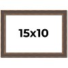 PosterPalooza | Photo Size Elegant Brown Picture Frame - UV Acrylic, Foam Board Backing, Hanging Hardware - 2 of 4