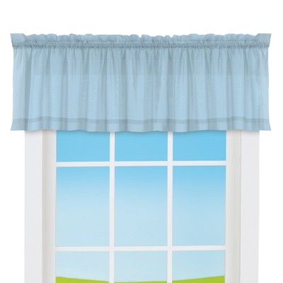 Collections Etc Elegant Sheer Voile Rod Pocket Window Valance Smoke ...