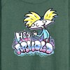 Women's - Hey Arnold! - Airbrush Arnold Lightweight French Terry Wide Neck Long Sleeve Shirt - 2 of 4