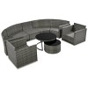 Nestfair 9pc Wicker Patio Conversation Sofa Set with Cushions and Coffee Table - 4 of 4