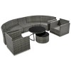 Nestfair 9pc Wicker Patio Conversation Sofa Set with Cushions and Coffee Table - image 4 of 4