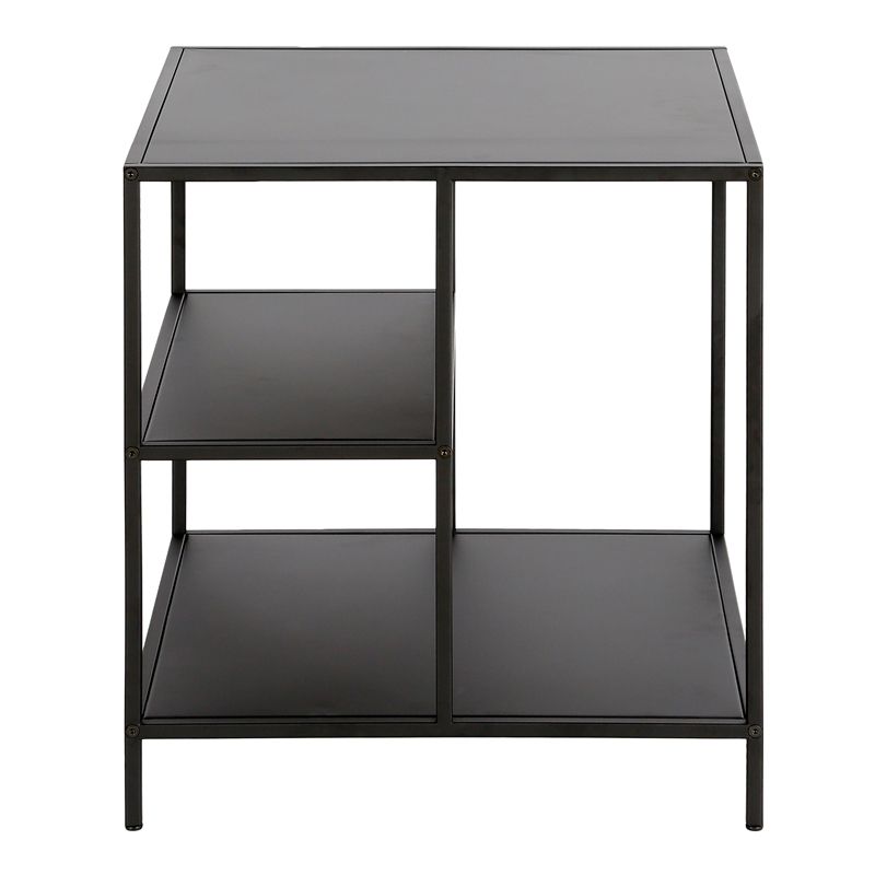 Black Bronze Side Table with Metal Shelves - Henn&Hart, 5 of 9