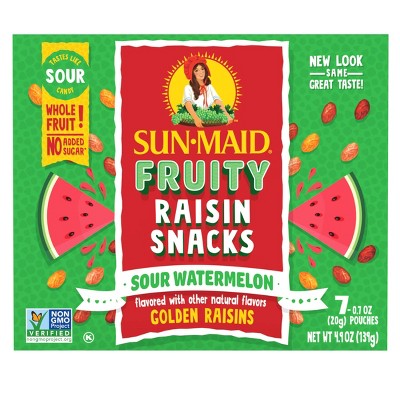 Sun-Maid Sour Raisin Watermelon Snacks - 7ct/4.9oz